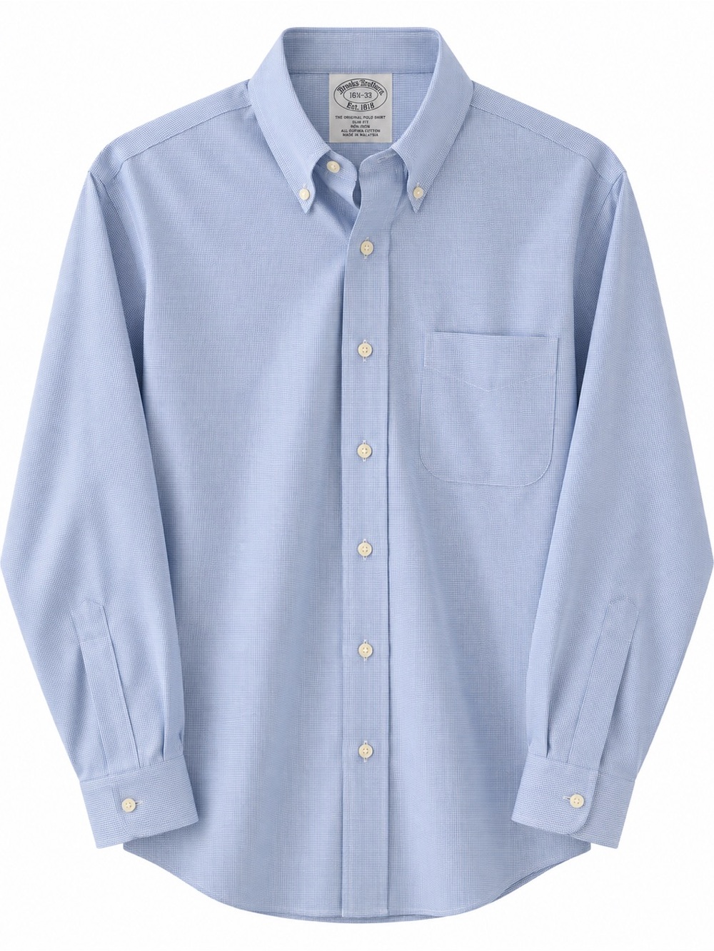 Brooks Brothers Light Blue Button-Down Dress Shirt